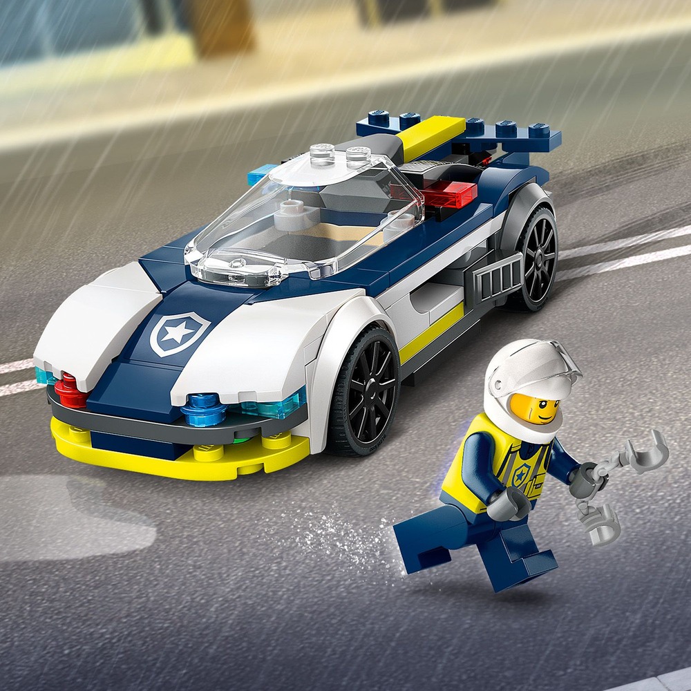 LEGO 樂高】城市系列60415 警車和肌肉車追逐戰(玩具車兒童積木) - momo