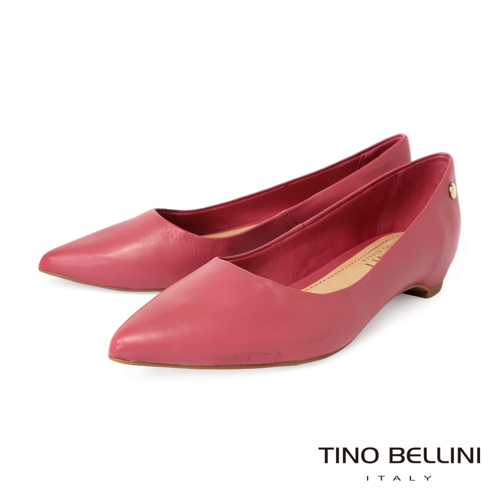 TINO BELLINI 貝里尼 巴西進口素面尖頭增高平底鞋