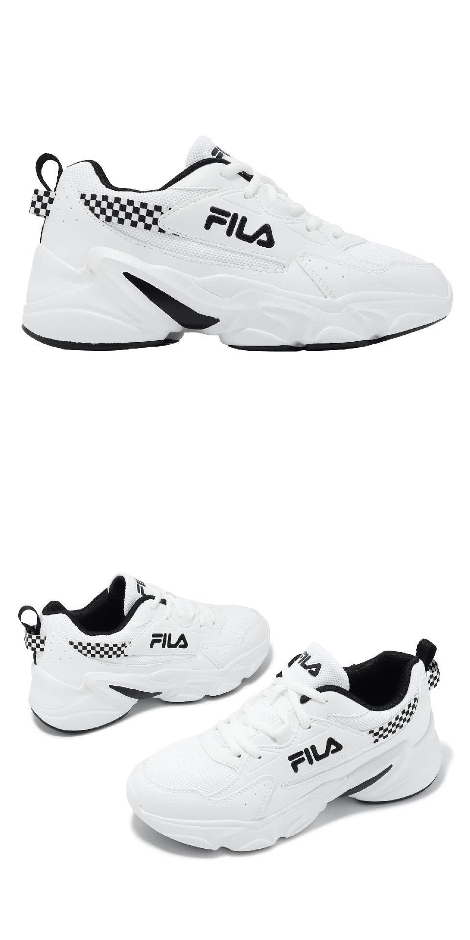 FILA 休閒鞋 Hidden Tape 8 女鞋 白 黑 