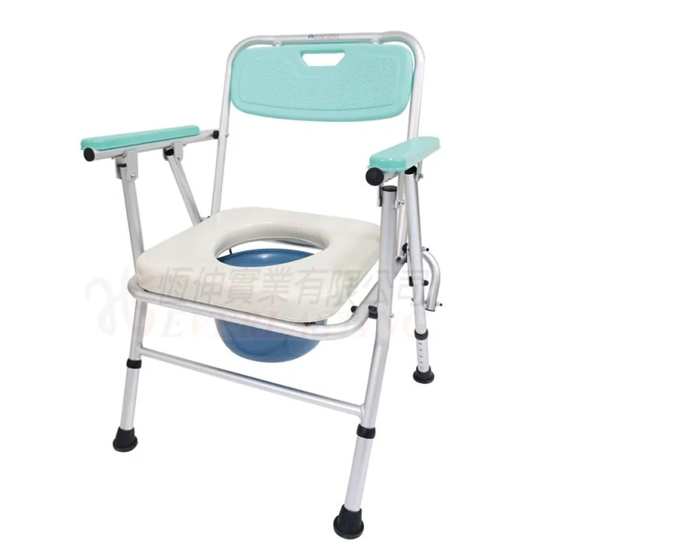 海夫健康生活館 恆伸 便利座 鋁製無輪 收合便椅 三合一款(