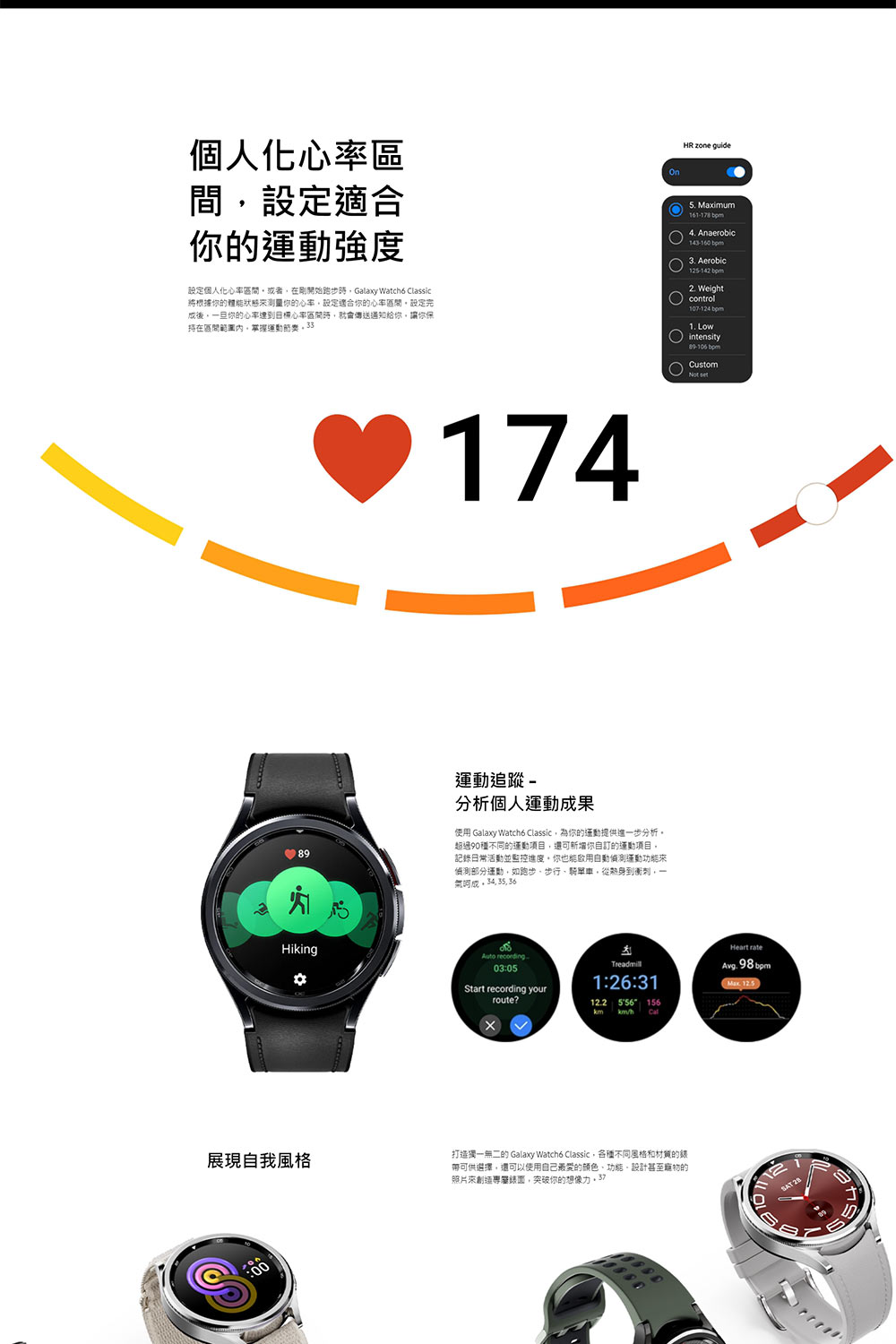 SAMSUNG三星 Galaxy Watch 6 R950 - 詳情7