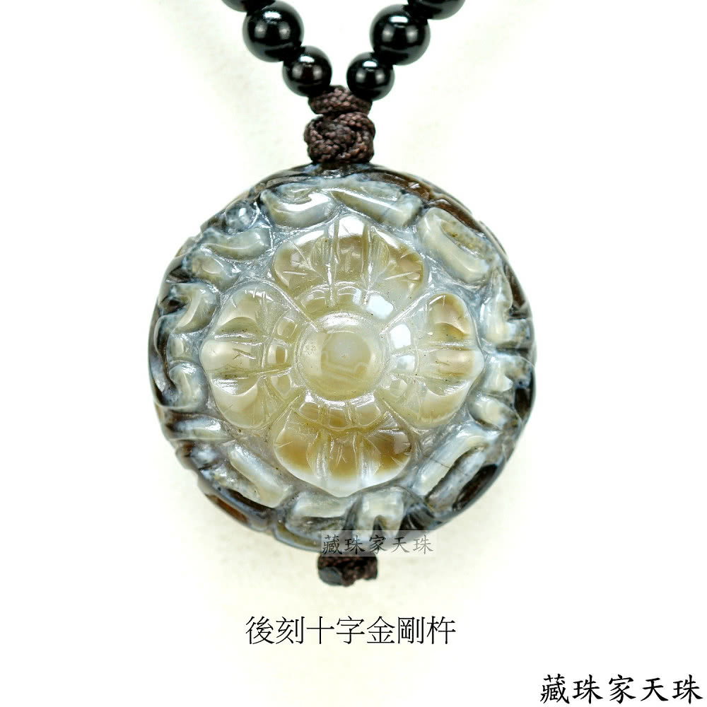 藏珠家】34mm財咒天眼+十字金剛杵天珠項鍊- momo購物網- 好評推薦-2026