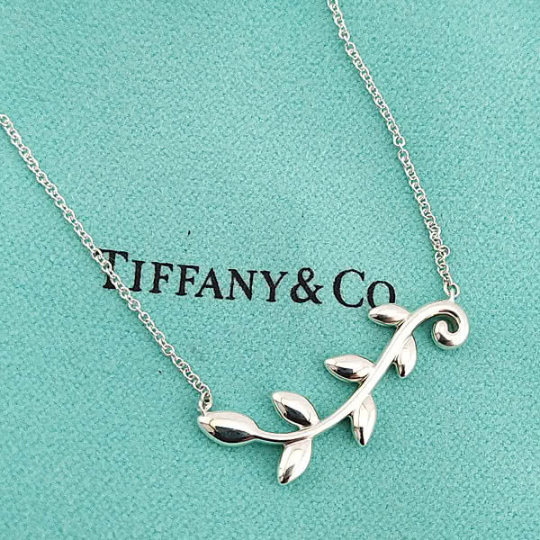 Tiffany&Co. 蒂芙尼 925純銀-橄欖葉藤蔓造型墜