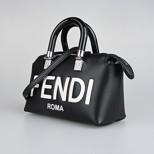 FENDI 芬迪 By The Way燙印LOGO皮革迷你手