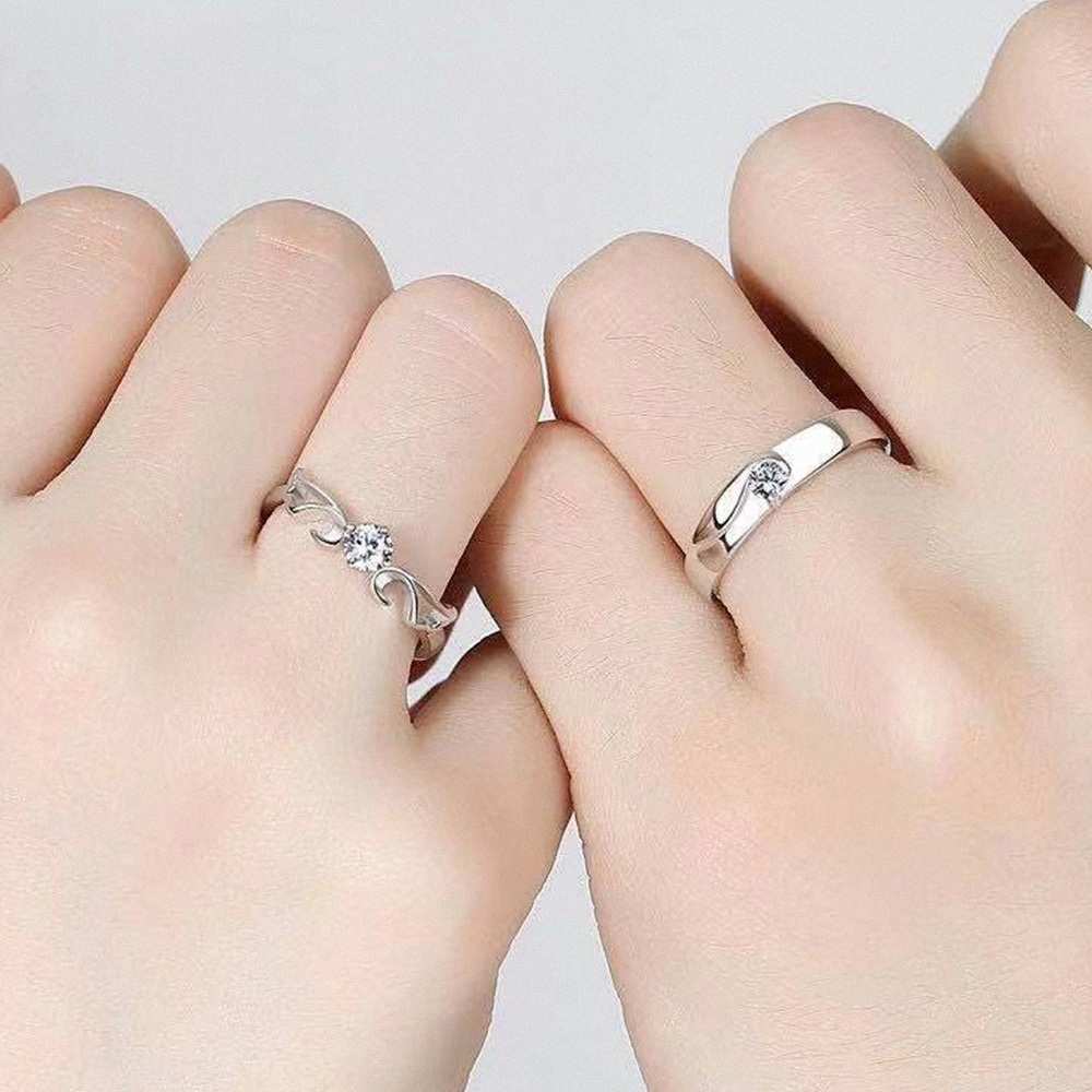 LEESA 鑽石戒指\莫桑鑽戒指\純銀戒指\對戒\情侶對戒\