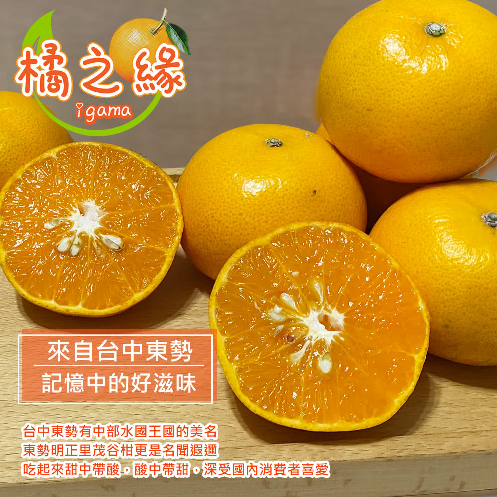 橘之緣 台中東勢27A茂谷柑17斤x1箱(約40~43顆/箱