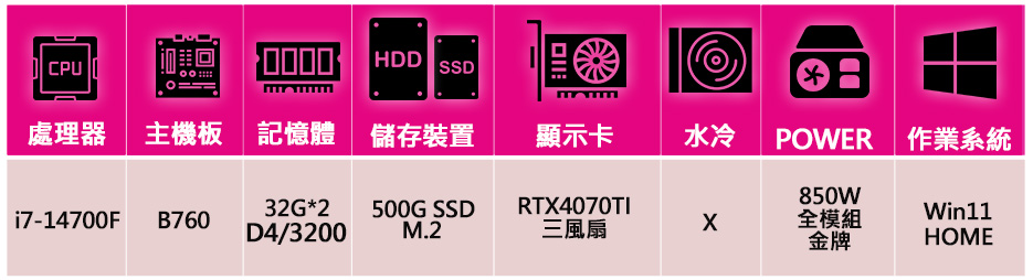 微星平台 i7二十核Geforce RTX4070TI Wi