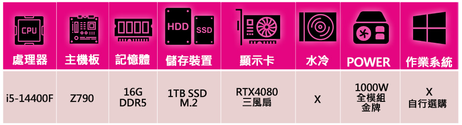 微星平台 i5十核Geforce RTX4080{快樂遊}電