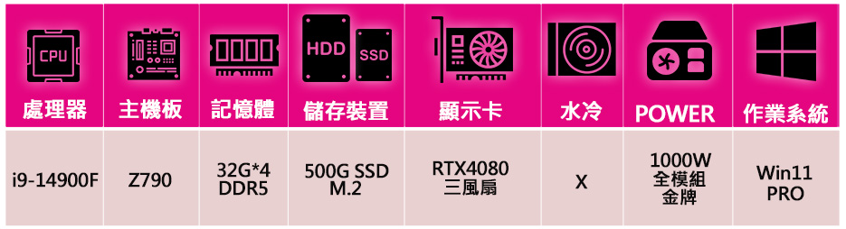 微星平台 i9二四核Geforce RTX4080 WiN1