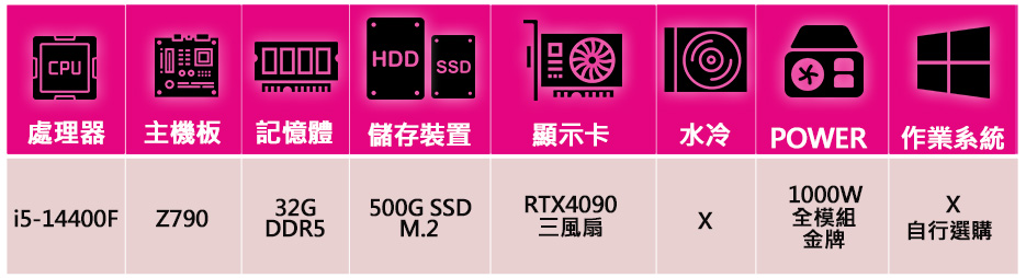 微星平台 i5十核Geforce RTX4090{快樂思}電