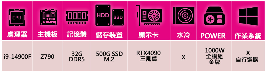 微星平台 i9二四核Geforce RTX4090{快樂味}