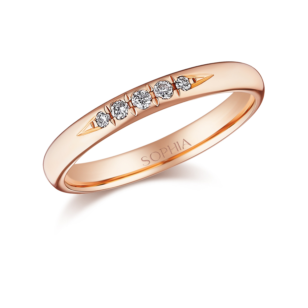 蘇菲亞珠寶 18K玫瑰金 夢亞綺 鑽石結婚對戒-女戒品牌優惠