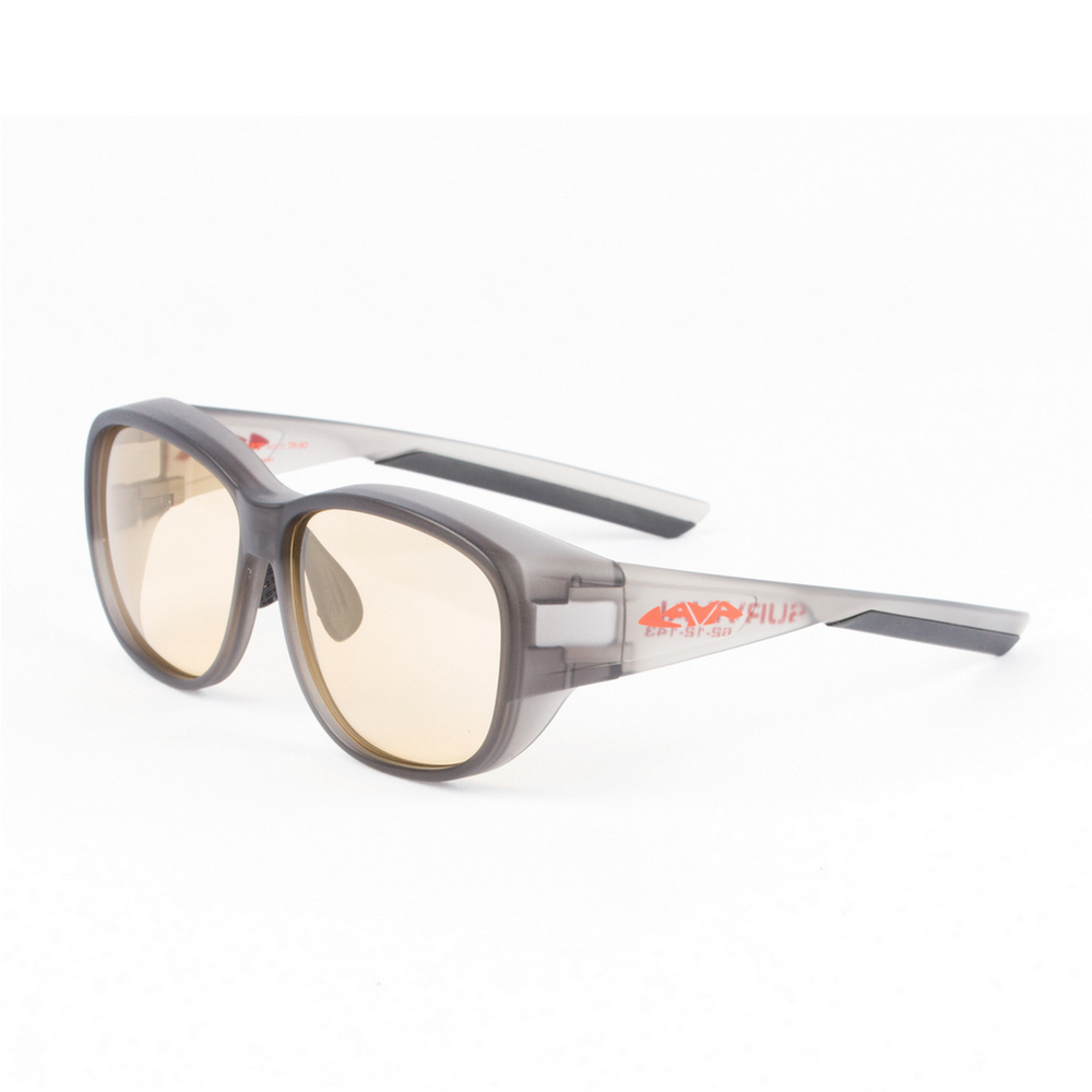 LAVALens 外掛框/超輕量/防風吹-黑色素+變色眼鏡(