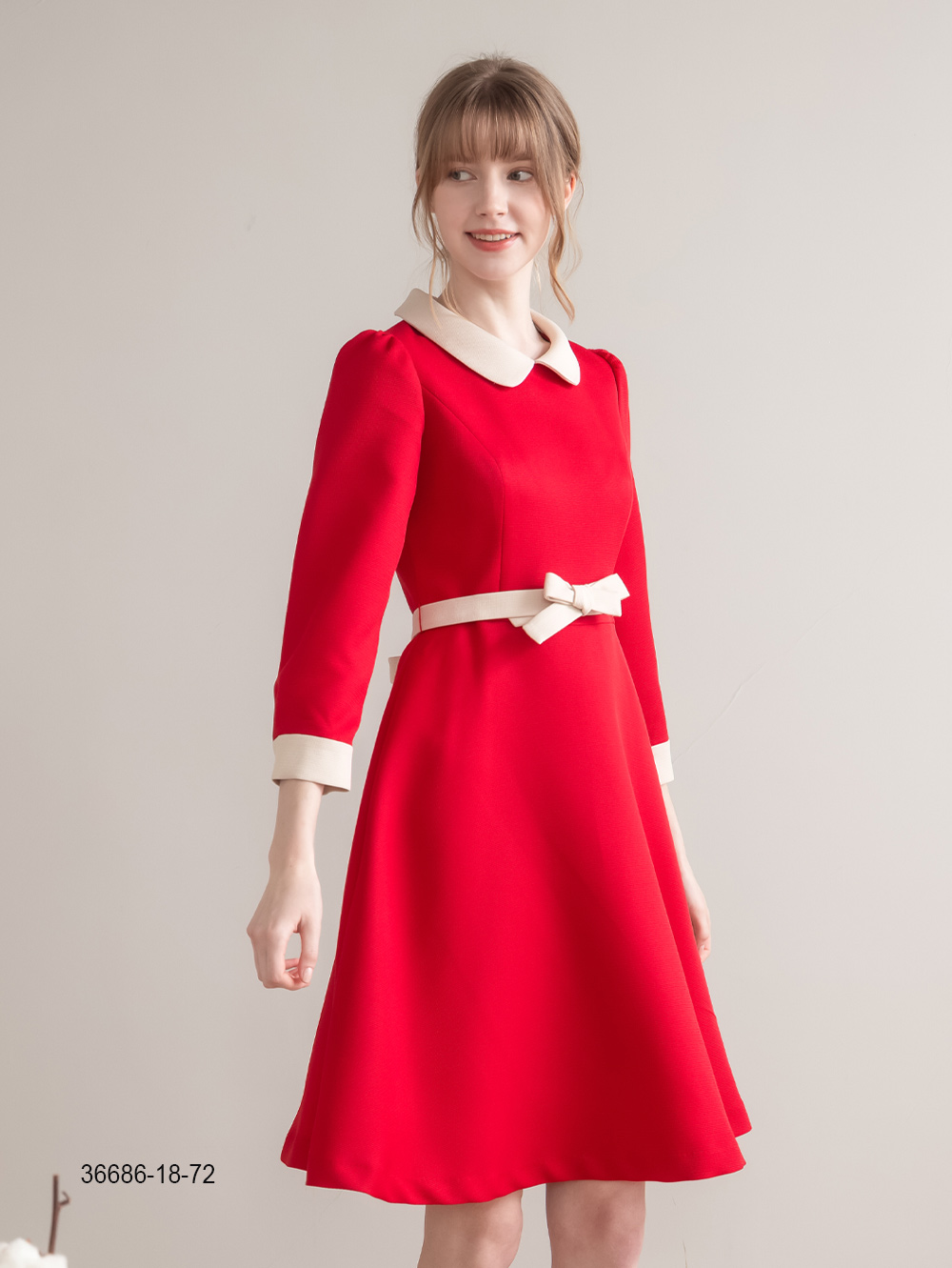 IRIS 艾莉詩 氣質撞色洋裝-2色(36686)優惠推薦