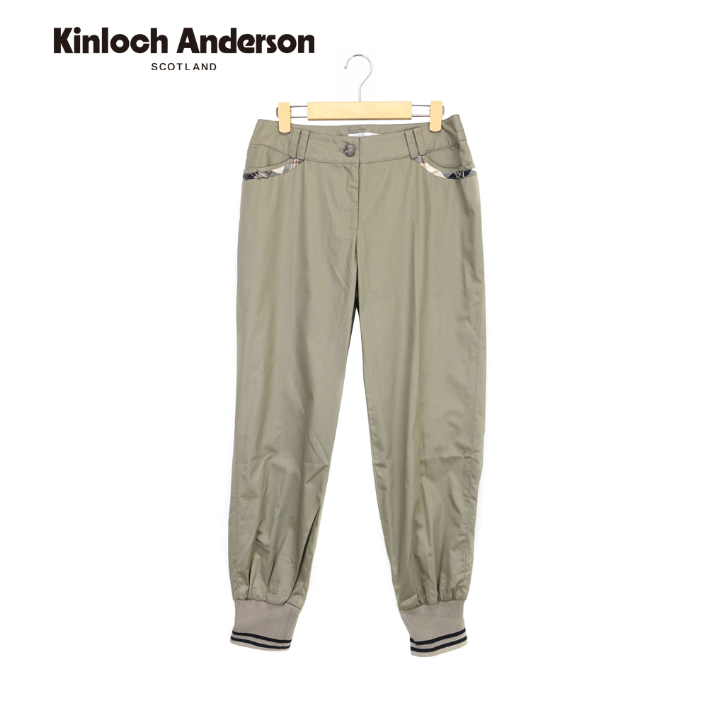 Kinloch Anderson 拼接螺紋修飾長褲 金安德森