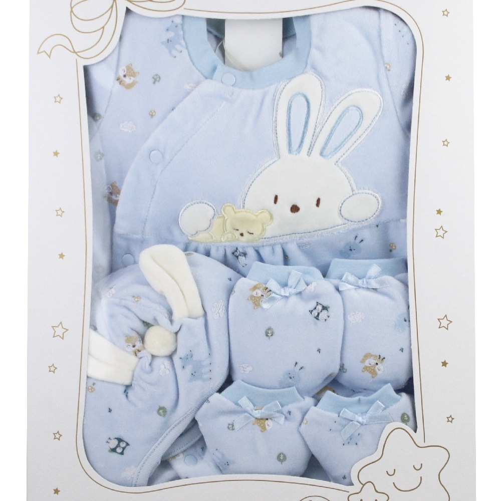 GMP BABY 舒適 兔兔米鹿絨寶寶 彌月禮盒(ZAA-W