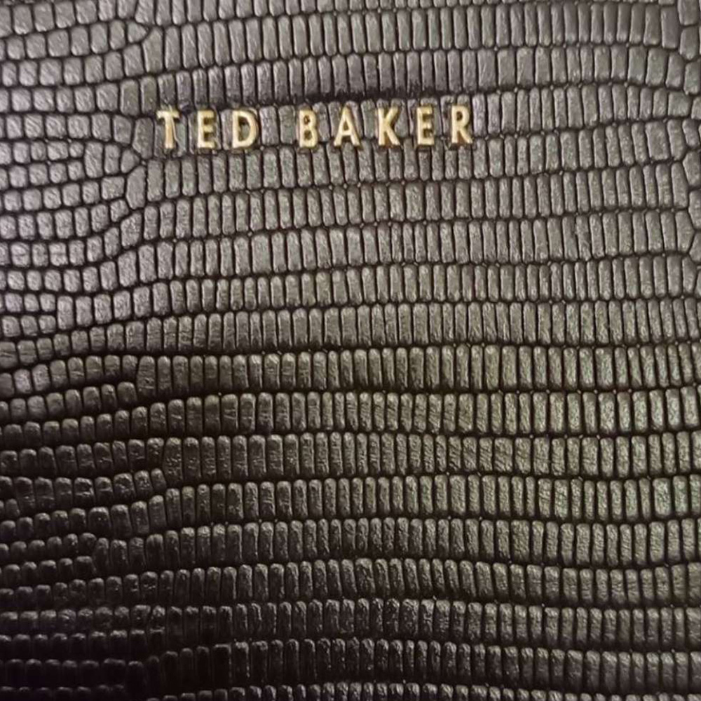 英國TED BAKER 真皮手拿包 黑色(簡約設計 外出方便