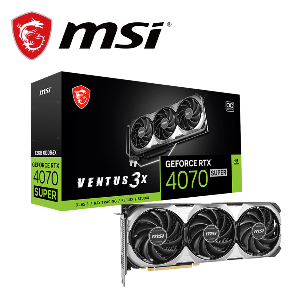 MSI 微星 RTX4070 SUPER 12G VENTU