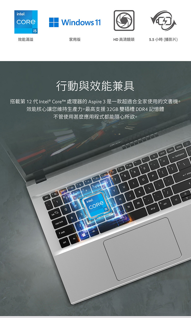 Acer 宏碁 特仕版 15.6吋獨顯筆電(A315-59G