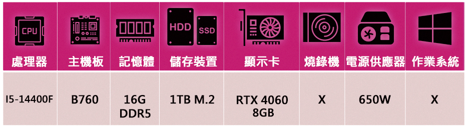 華碩平台 i5十核GeForce RTX4060{三心之意B