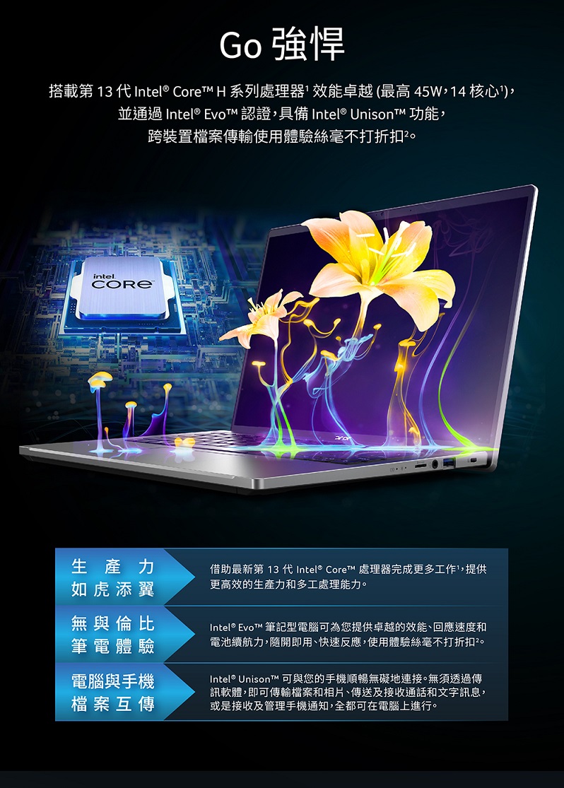 Acer 宏碁 SWIFT GO SFG16-71-55WZ
