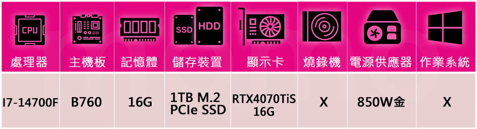 技嘉平台 i7二十核GeForce RTX4070TiS{臥