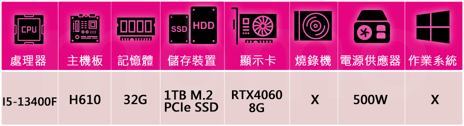 技嘉平台 i5十核GeForce RTX 4060{決勝特攻