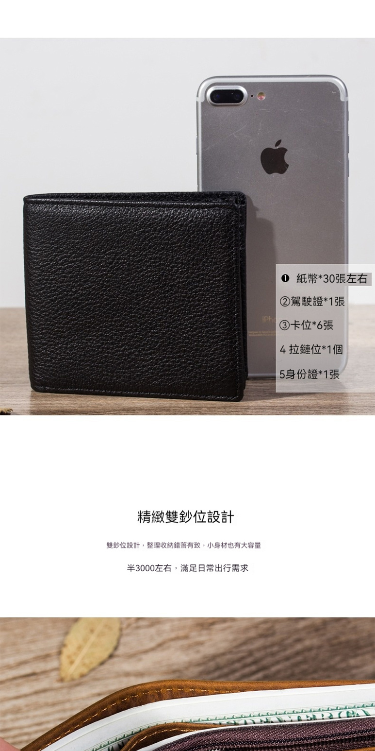 雙鈔位設計,整理收納錯落有致,小身材也有大容量