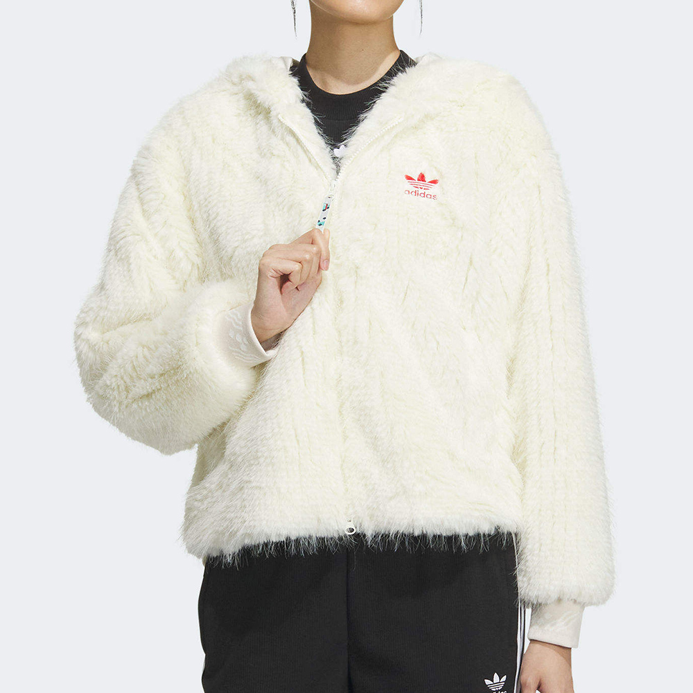 adidas 愛迪達 New Fur JKT 女款 白色 C