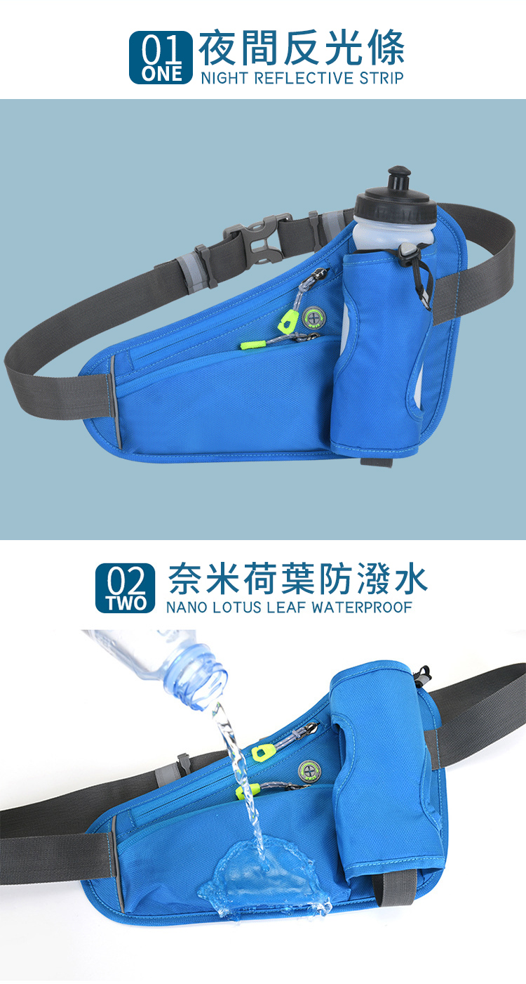 01 夜間反光條 02 奈米荷葉防潑水 