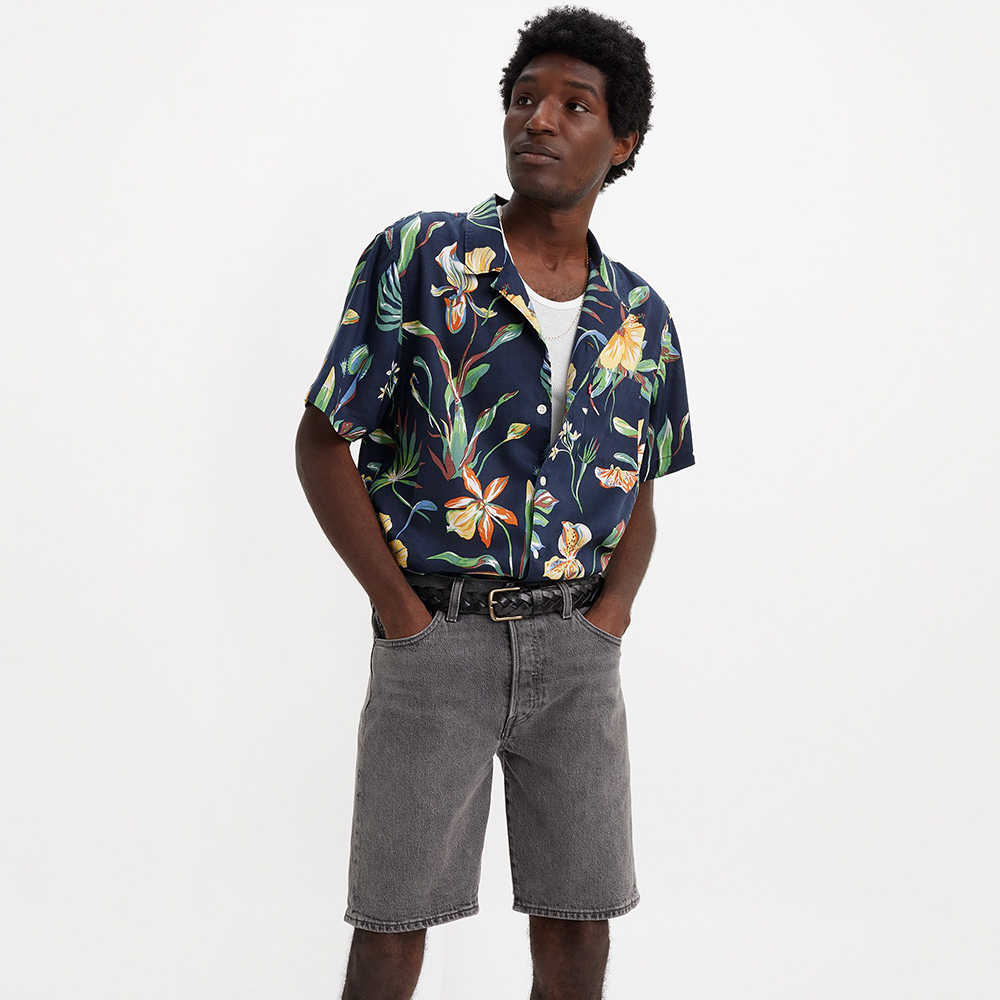 LEVIS 男款 夏威夷短袖舒適襯衫 / 純天絲棉 人氣新品