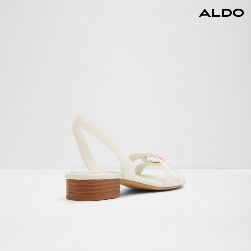 ALDO EBALAVER-魅力鏤空低跟涼鞋-女鞋(白色)評