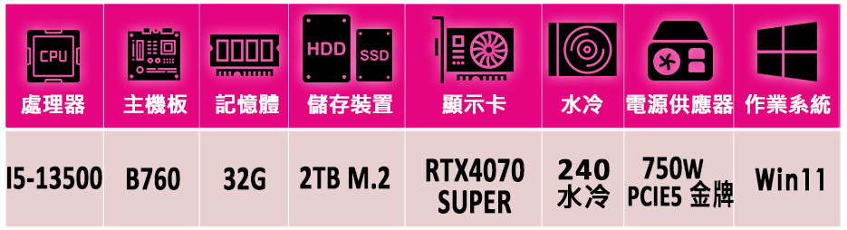 微星平台 i5十四核GeForce RTX 4070 SUP