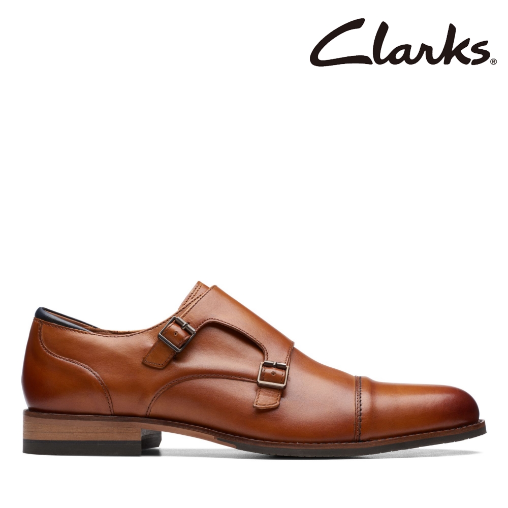 Clarks 男鞋 Craft Arlo Monk 橫飾雙釦