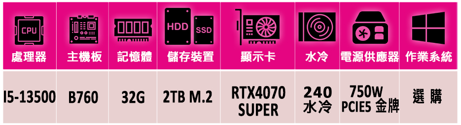 微星平台 i5十四核GeForce RTX 4070 SUP
