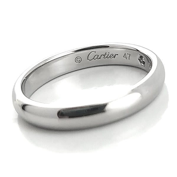 Cartier 卡地亞 PT950鉑金-鑲單顆鑽 C DE 