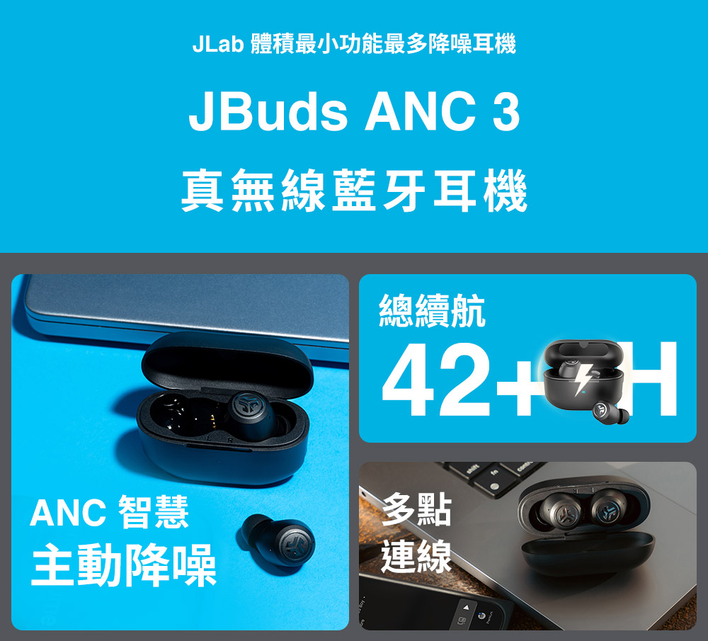 JLab 體積最小功能最多降噪耳機