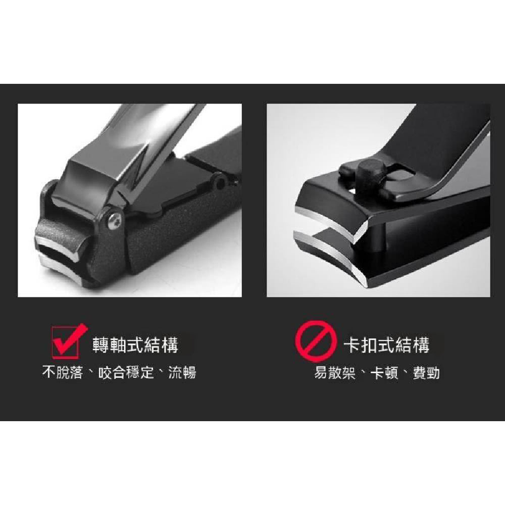 轉軸式結構 不脫落、咬合穩定、流暢 卡扣式結構 易散架、卡頓、費勁 