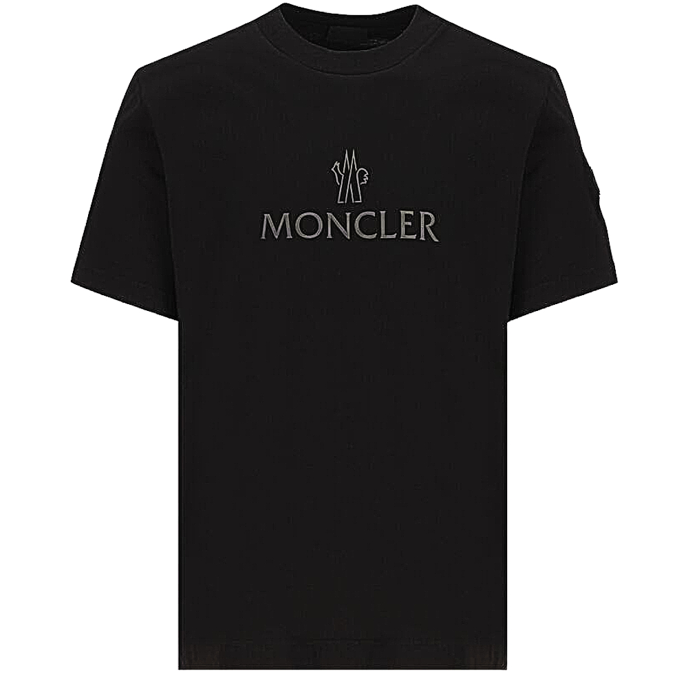 MONCLER 春夏新款 男款 品牌LOGO 短袖T恤-黑色