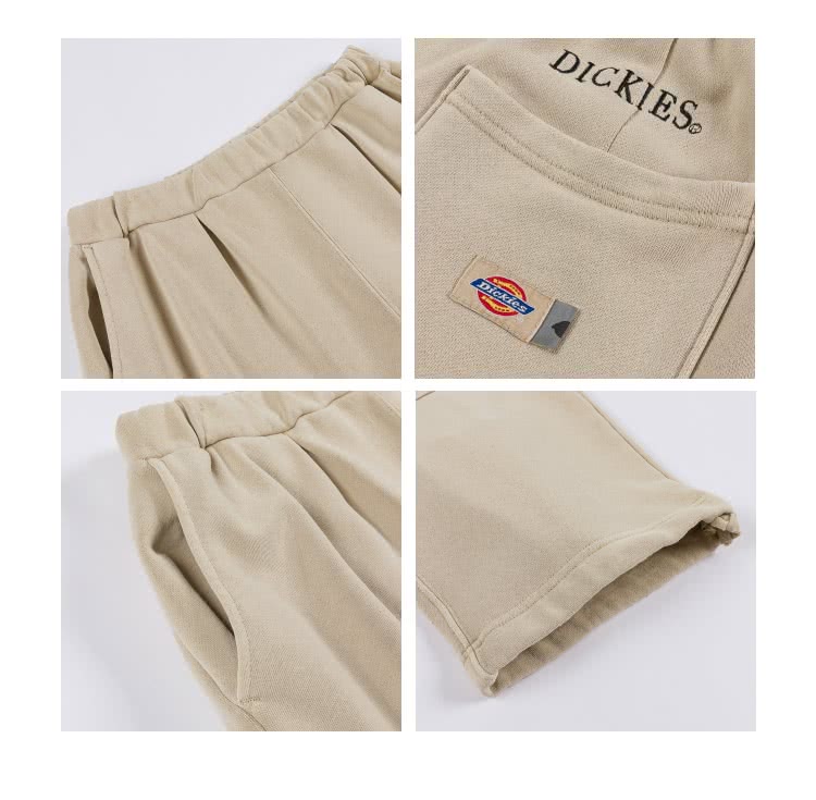 Dickies 日本支線-城市工裝系列－男款奶酒白純棉雙膝設