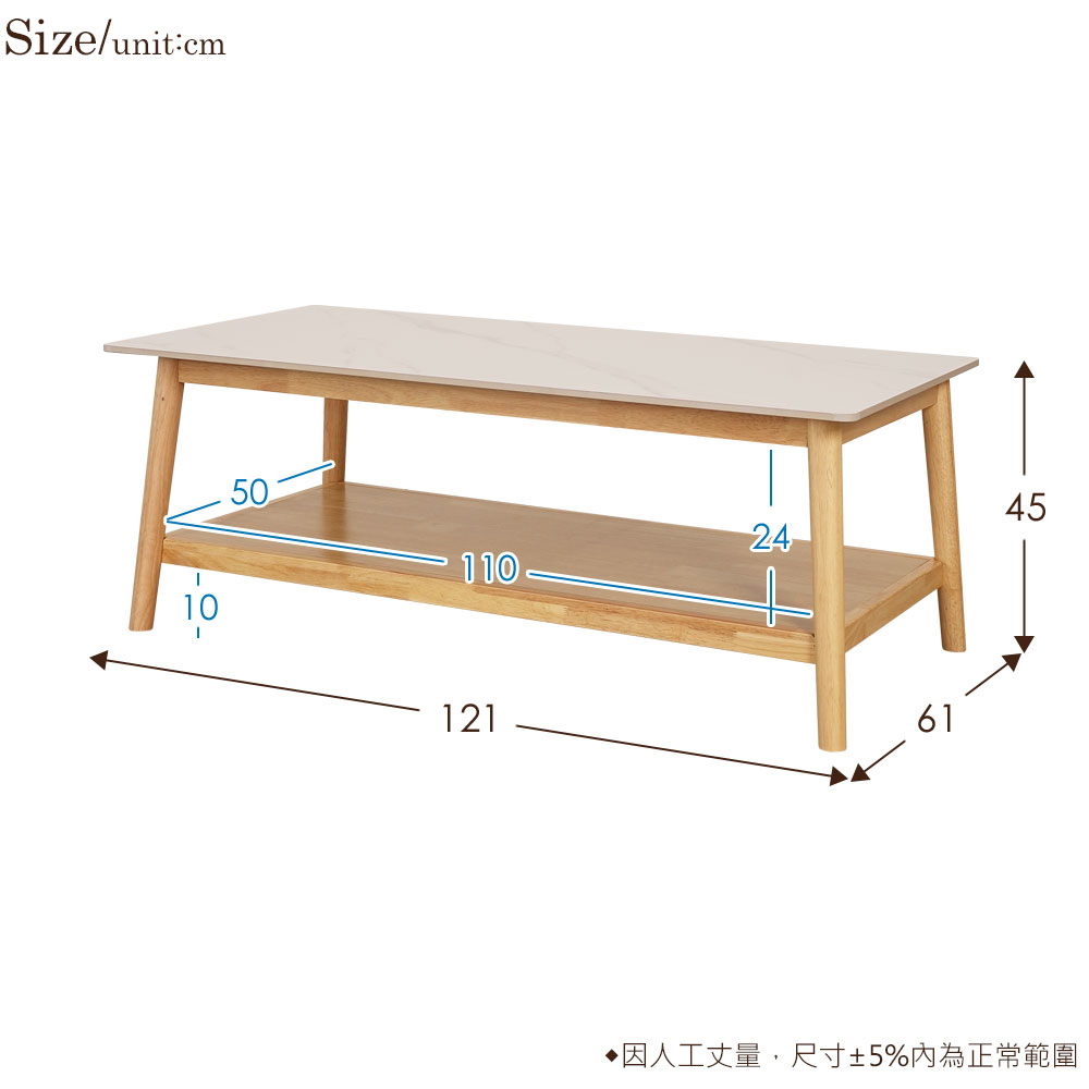 因人工丈量,尺寸5%內為正常範圍 