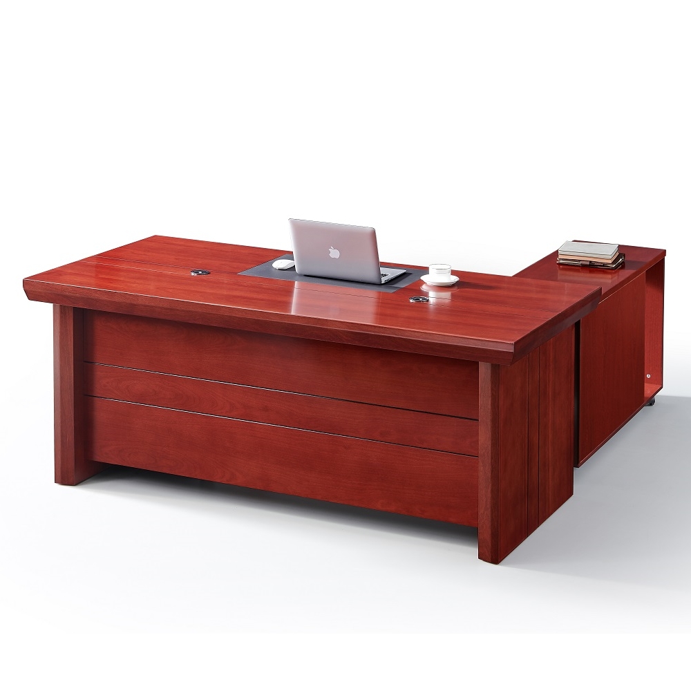 MUNA 家居 5816型紅棕色5.3尺辦公桌組/含側櫃活動