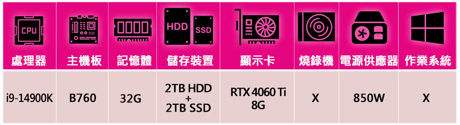 iStyle i9 二十四核心 RTX4060TI 無系統{