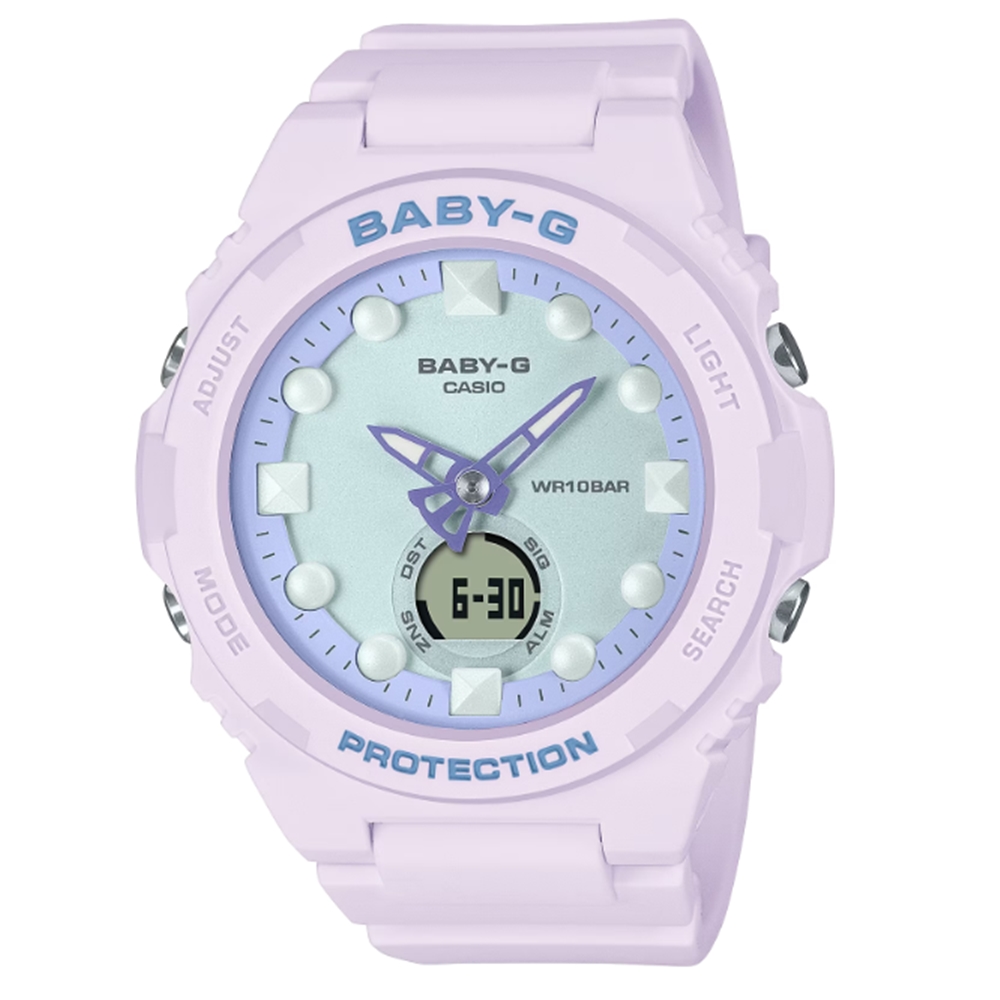 CASIO 卡西歐 BABY-G 未來風 夢幻色彩雙顯錶款 