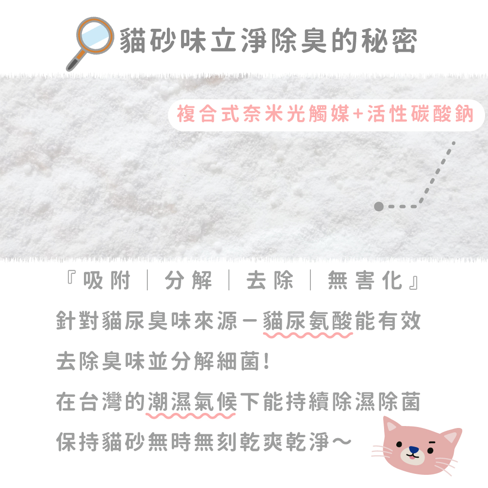 光能淨 貓砂味立淨450g(貓砂除臭 無味 粉狀 除菌)品牌