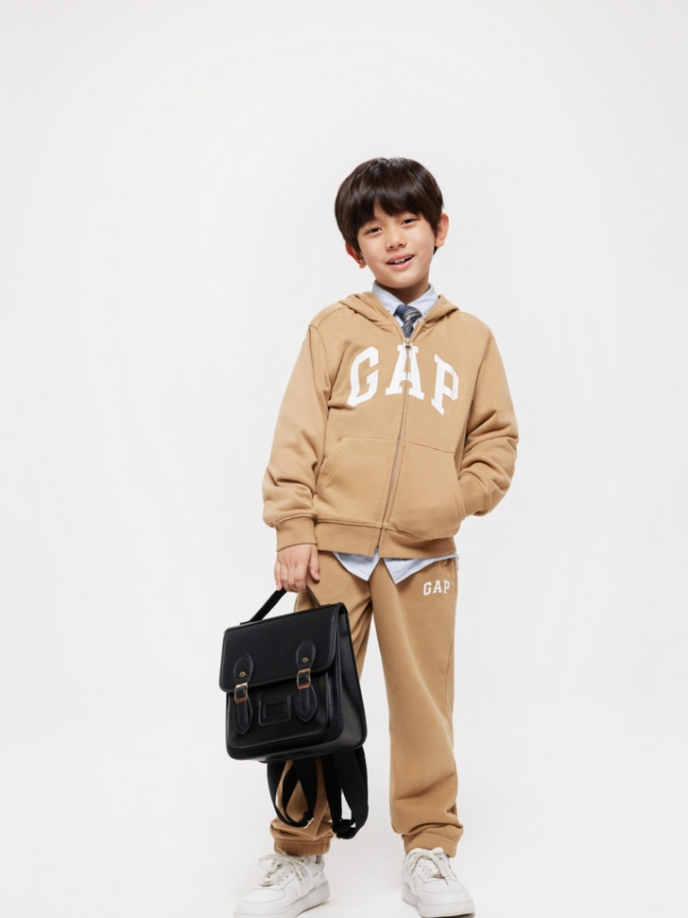 GAP 男童裝 Logo連帽外套-粉色(890300) 推薦