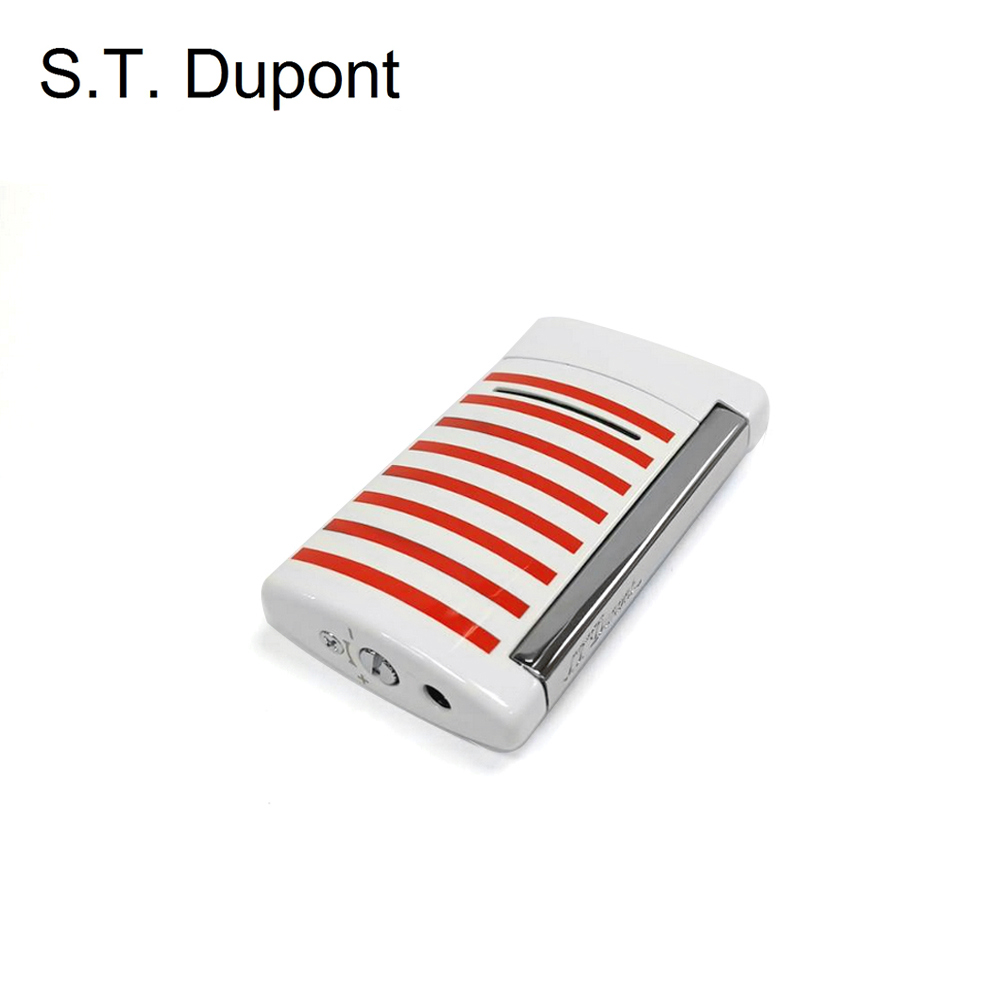 S.T.Dupont 都彭 MINIJET系列白底紅色條紋打
