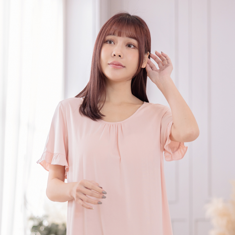 La Felino 羅絲美 春日浪漫短袖洋裝睡衣(R4802