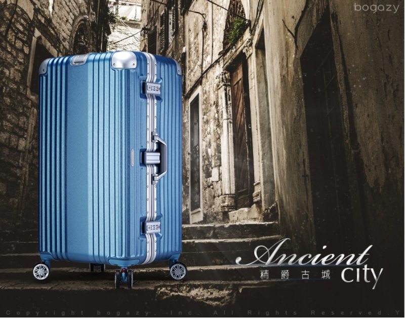 Bogazy 精爵古城 29吋鋁框3:7胖胖箱避震輪大容量行