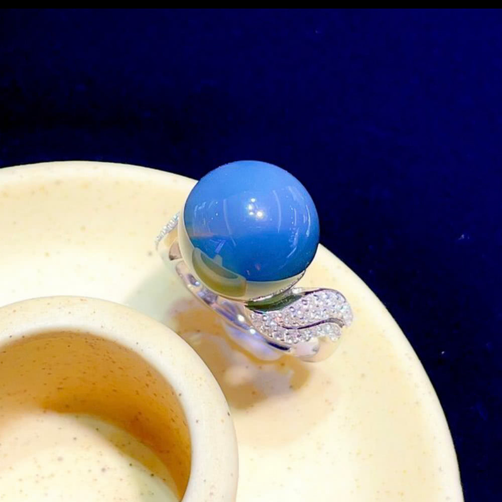 勝弘珠寶 多明尼加藍珀星光戒指-10mm優惠推薦